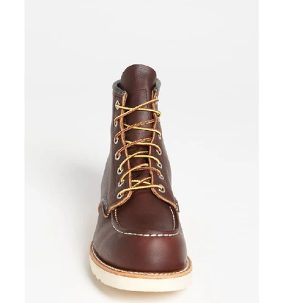 Shop Red Wing 6 Inch Moc Toe Boot In Brown Leather