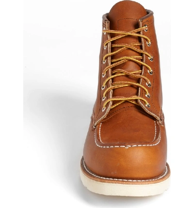 Red Wing 6 Inch Moc Toe Boot In Brown- 875