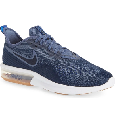 Nike Air Max Sequent 4 Running Shoe In Midnight Navy/ Obsidian/ Blue |  ModeSens