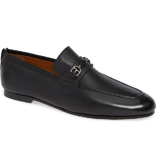 Bally Men's Plintor Leather Apron Toe Loafers In Black | ModeSens