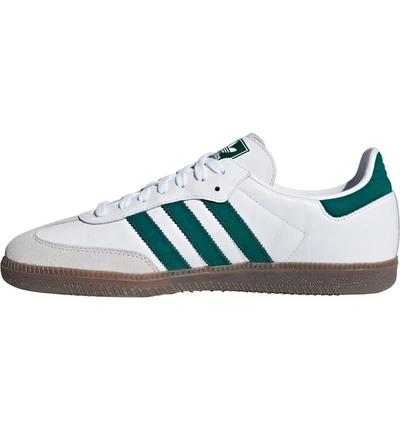 Shop Adidas Originals Samba Og Sneaker In White / Green / Crystal White