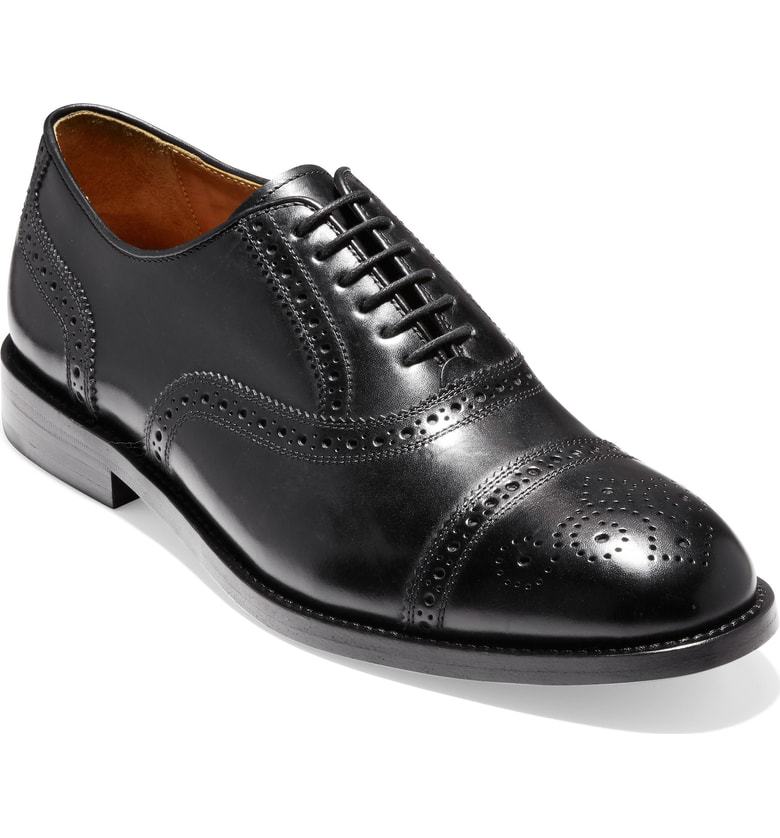 kneeland brogue cap toe oxford
