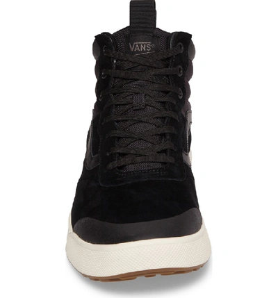 Shop Vans Ultrarange Hi Sneaker In Black Suede