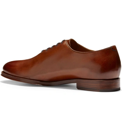Shop Cole Haan American Classics Gramercy Whole Cut Shoe In British Tan Leather