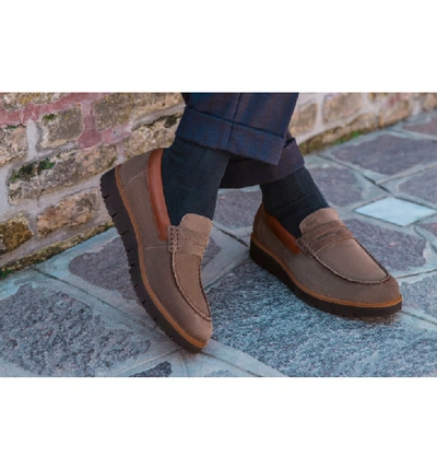 Geox New Pluges 6 Penny Loafer In Mud/ Brown Leather | ModeSens
