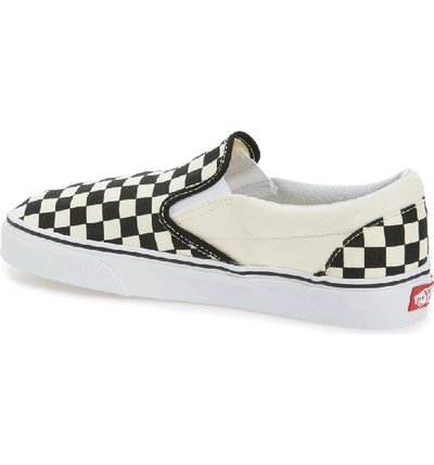 Shop Vans Classic Slip-on In Black/ White Checker/ White