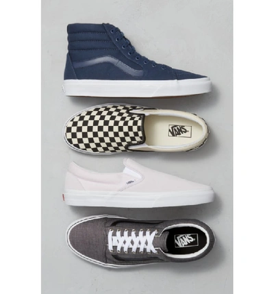 Shop Vans Classic Slip-on In Black/ White Checker/ White