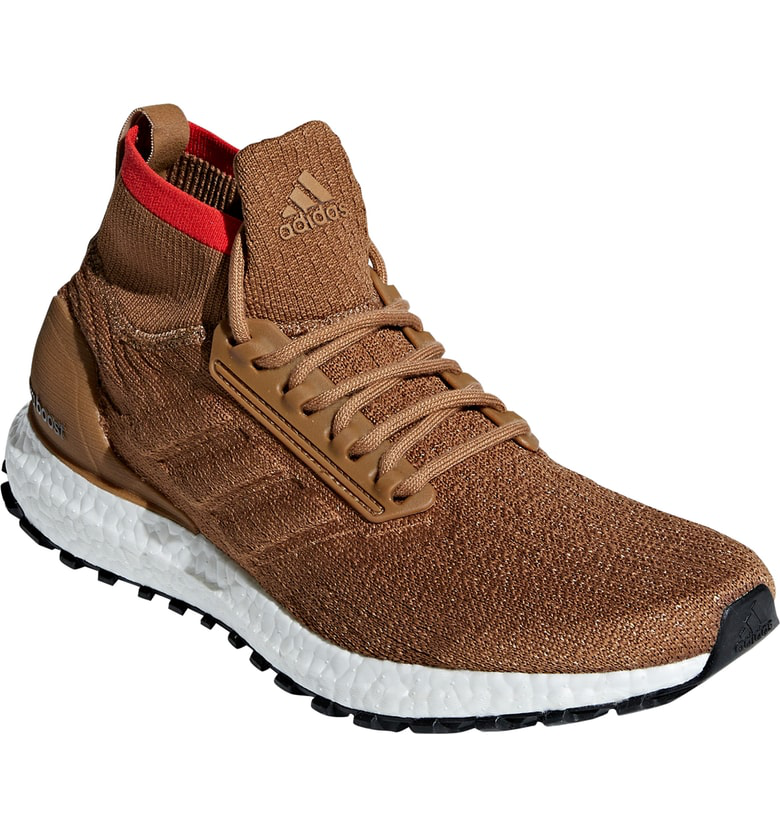 Adidas Originals Ultraboost All Terrain Water Resistant Running Shoe In Brown Modesens