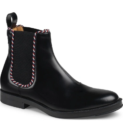 Shop Gucci Beyond Chelsea Boot In Black/ Black