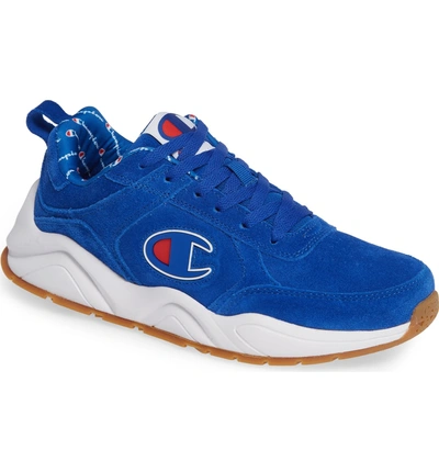 Champion Big-c Sneaker In Surf The Web Blue Suede | ModeSens