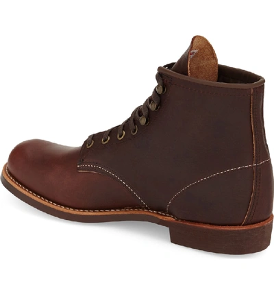 Red Wing Blacksmith Boot In Brair Oil Slick Leather