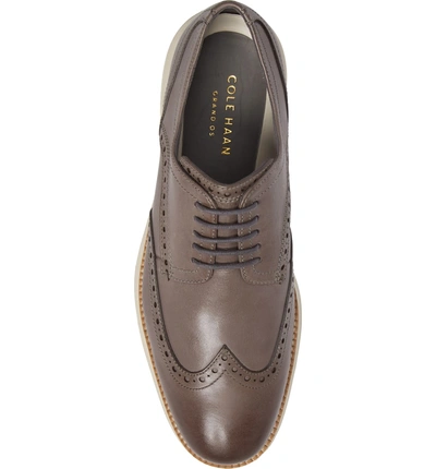 Shop Cole Haan Original Grand Wingtip In Magnet/ivo