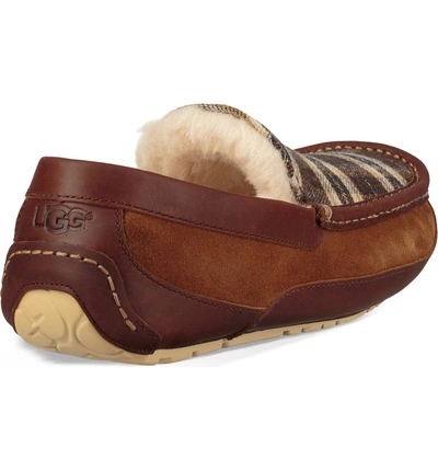 Ugg Men's Ascot Plaid Holiday Slippers Men's Shoes In Chestnut | ModeSens