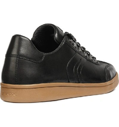 Shop Geox Warrens 12 Low Top Sneaker In Black Leather