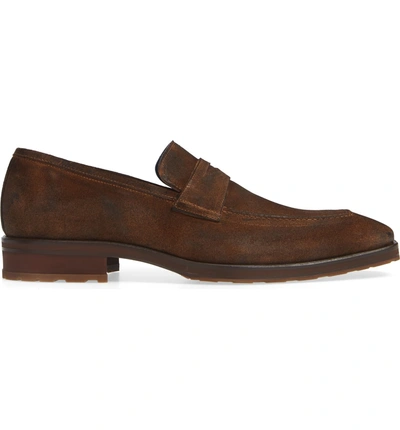 Shop Mezlan Alberni Penny Loafer In Cognac Suede