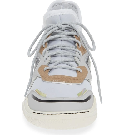 Shop Lanvin Lace-up Sneaker In White/ Light Grey