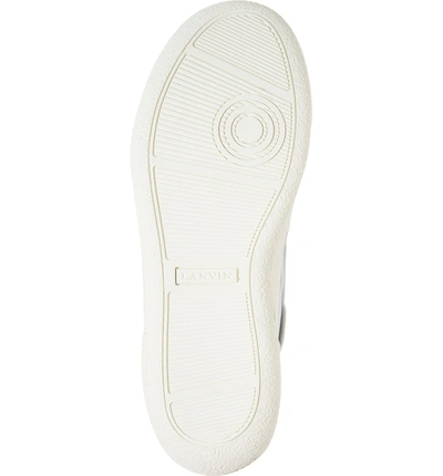 Shop Lanvin Lace-up Sneaker In White/ Light Grey