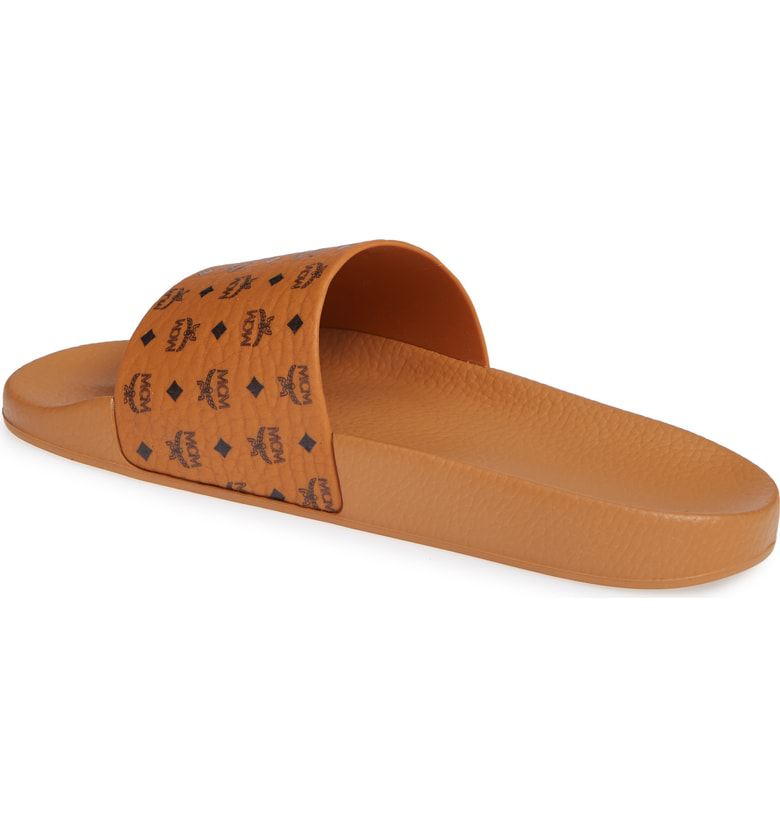 mcm tan slides