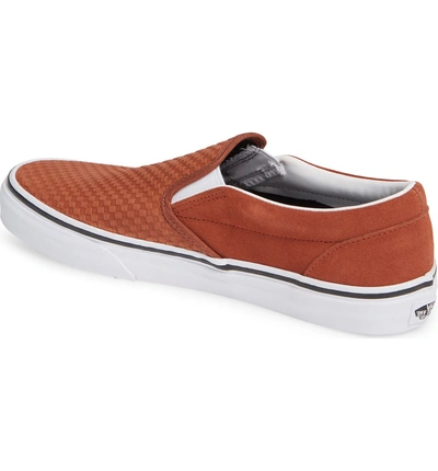 Vans classic slip on embossed suede sequoia cheap