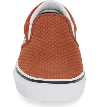 Vans classic slip cheap on embossed suede sequoia