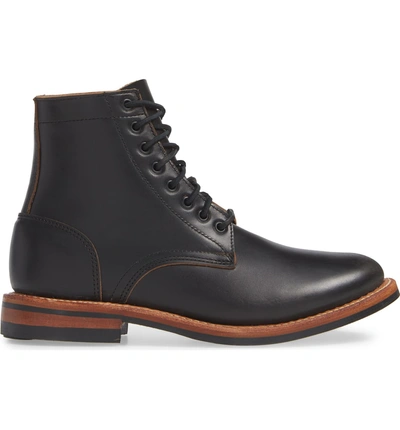 Shop Oak Street Bootmakers Trench Plain Toe Boot In Black Leather