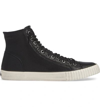 Shop John Varvatos Bootleg Sneaker In Black Leather