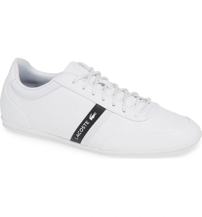 Shop Lacoste Storda Low Top Sneaker In White/ Black