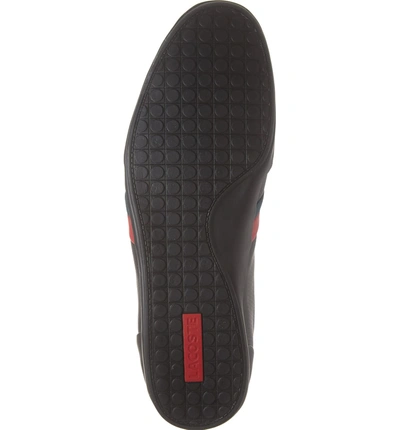 Shop Lacoste Storda Low Top Sneaker In Black/ Red