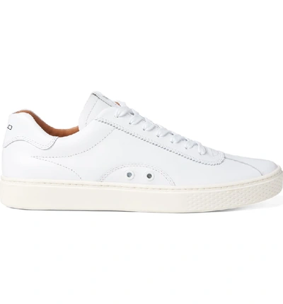 Shop Polo Ralph Lauren Court 100 Lux Sneaker In White Leather