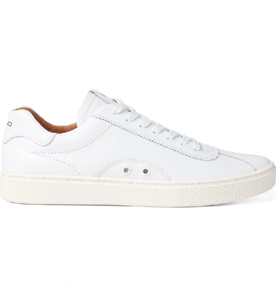 Polo Ralph Lauren Court 100 Luxe Leather Sneakers In White | ModeSens