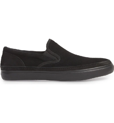 Shop John Varvatos Suede Jet Slip-on Sneaker In Black Suede