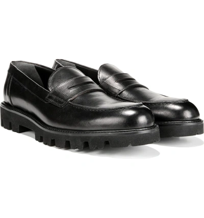 Shop Vince Comrade Loafer In Black