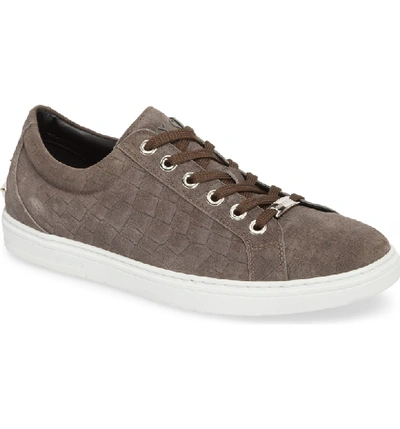 Shop Jimmy Choo Cash Sneaker In Smoke/ Gunmetal