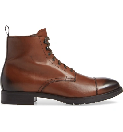 Shop To Boot New York Concord Cap Toe Boot In Brown Leather