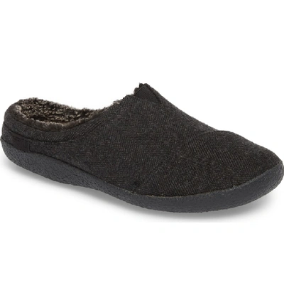 Shop Toms Berkeley Slipper With Faux Fur Lining In Black