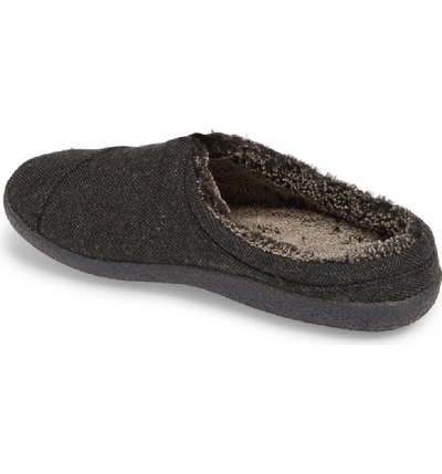 Shop Toms Berkeley Slipper With Faux Fur Lining In Black
