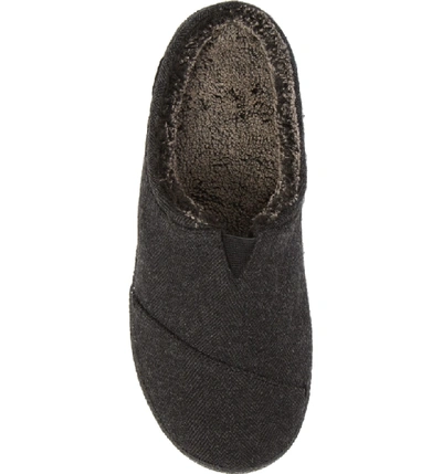 Shop Toms Berkeley Slipper With Faux Fur Lining In Black