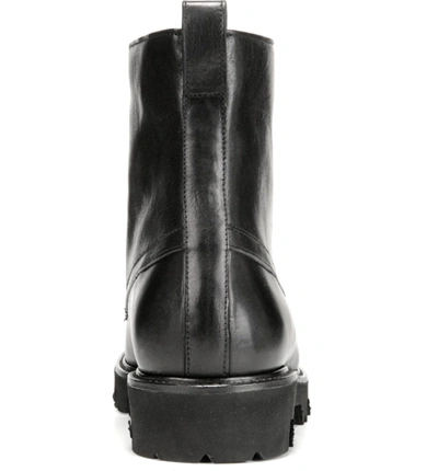 Vince Commander Lug Sole Lace Up Boots In Black ModeSens