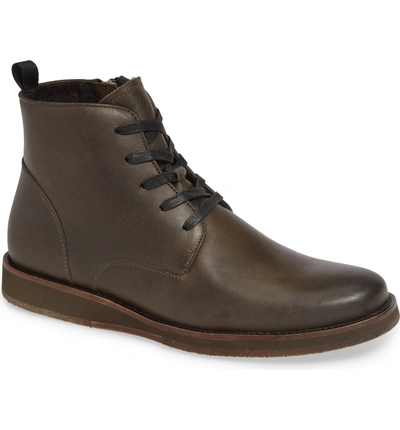 Shop John Varvatos Brooklyn Plain Toe Boot In Black Leather