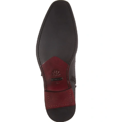 Shop Mezlan Taberna Double Monk Strap Boot In Graphite Leather