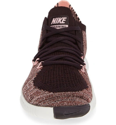 Shop Nike Free Tr Flyknit 3 Training Shoe In Burgundy Ash/ Ash- Brown