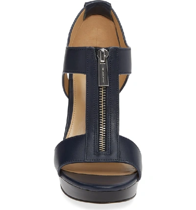 Shop Michael Michael Kors 'berkley' T-strap Sandal In Admiral