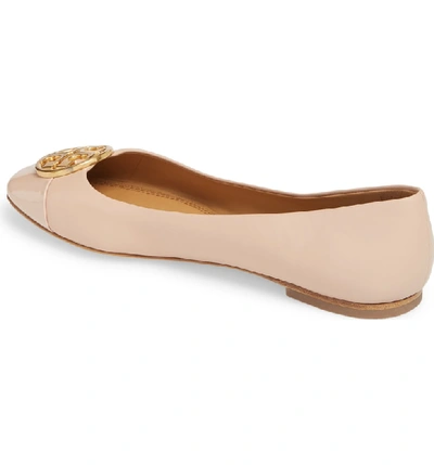 Shop Tory Burch Chelsea Cap Toe Ballet Flat In Goan Sand/ Goan Sand