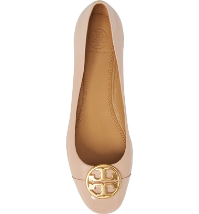 Shop Tory Burch Chelsea Cap Toe Ballet Flat In Goan Sand/ Goan Sand