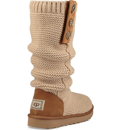 Ugg Purl Cardy Knit Boot In Cream Fabric | ModeSens