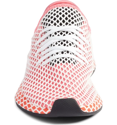 Shop Adidas Originals Deerupt Runner Sneaker In Chalk Pink/ Chalk Pink