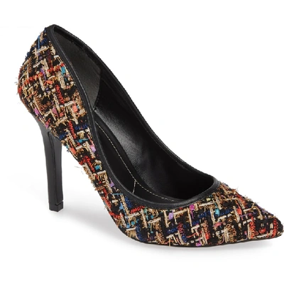 Shop Charles By Charles David Maxx Pointy Toe Pump In Black Multi Tweed