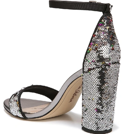 Shop Sam Edelman Yaro Ankle Strap Sandal In Bright Multi Fabric