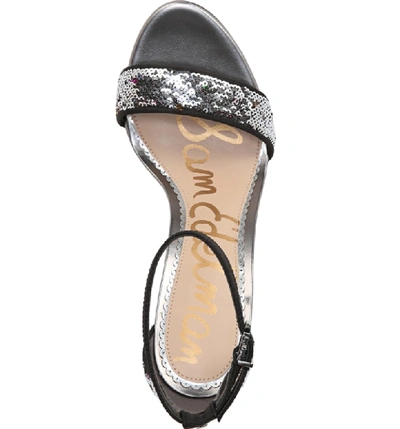 Shop Sam Edelman Yaro Ankle Strap Sandal In Bright Multi Fabric