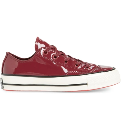 Shop Converse Chuck Taylor All Star 70 Patent Low Top Sneaker In Burgundy